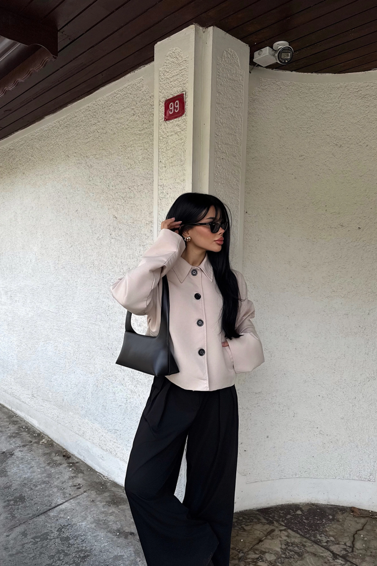 Front Buttoned Jacket - Taba - Producer: EYYO ATELIER - Wholesale Women Clothes - TheBS Women