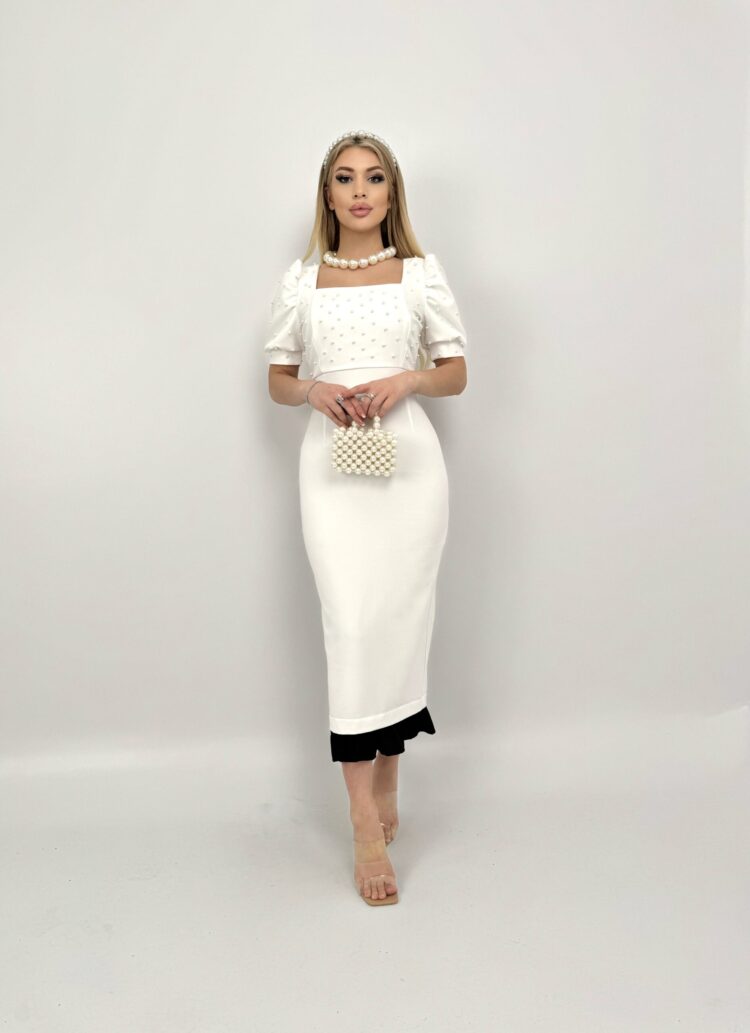 Pearl Detailed Dress - Producer: Miss Janell - Wholesale Women Clothes - TheBS Women