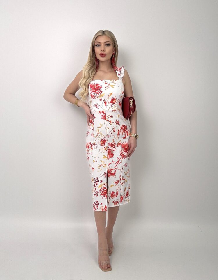 Digital Printed Balloon Strap Strapless Dress - Producer: Miss Janell - Wholesale Women Clothes - TheBS Women