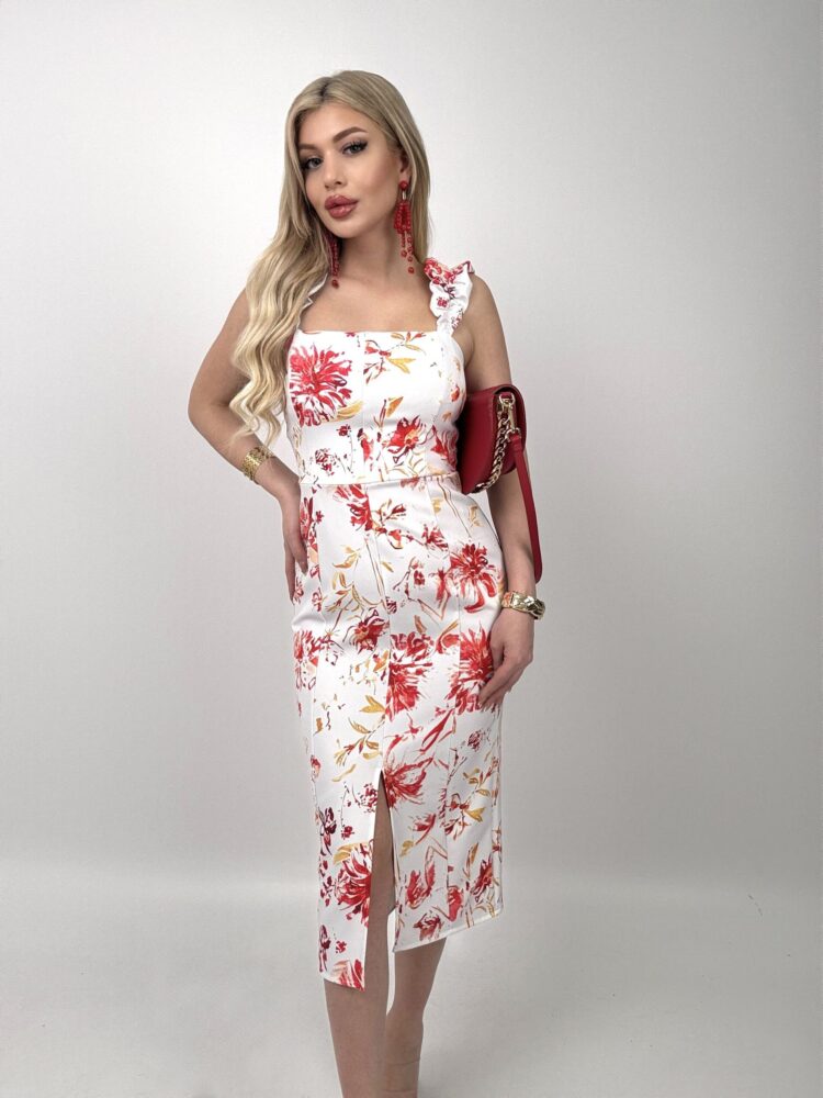Digital Printed Balloon Strap Strapless Dress - Producer: Miss Janell - Wholesale Women Clothes - TheBS Women