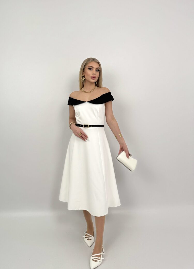 Strappy Eyelet Belt Detailed Dress - Producer: Miss Janell - Wholesale Women Clothes - TheBS Women