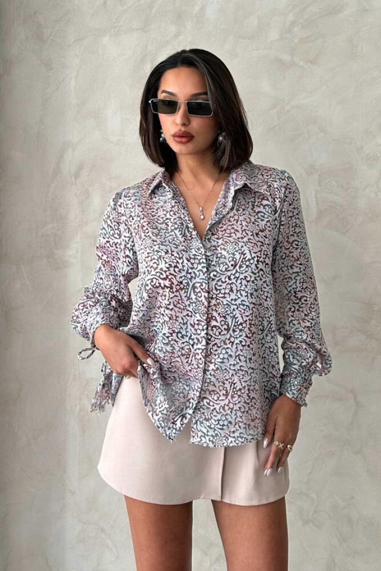 Printed Shirt - Pattern 2 - Producer: Topshow - Wholesale Women Clothes - TheBS Women
