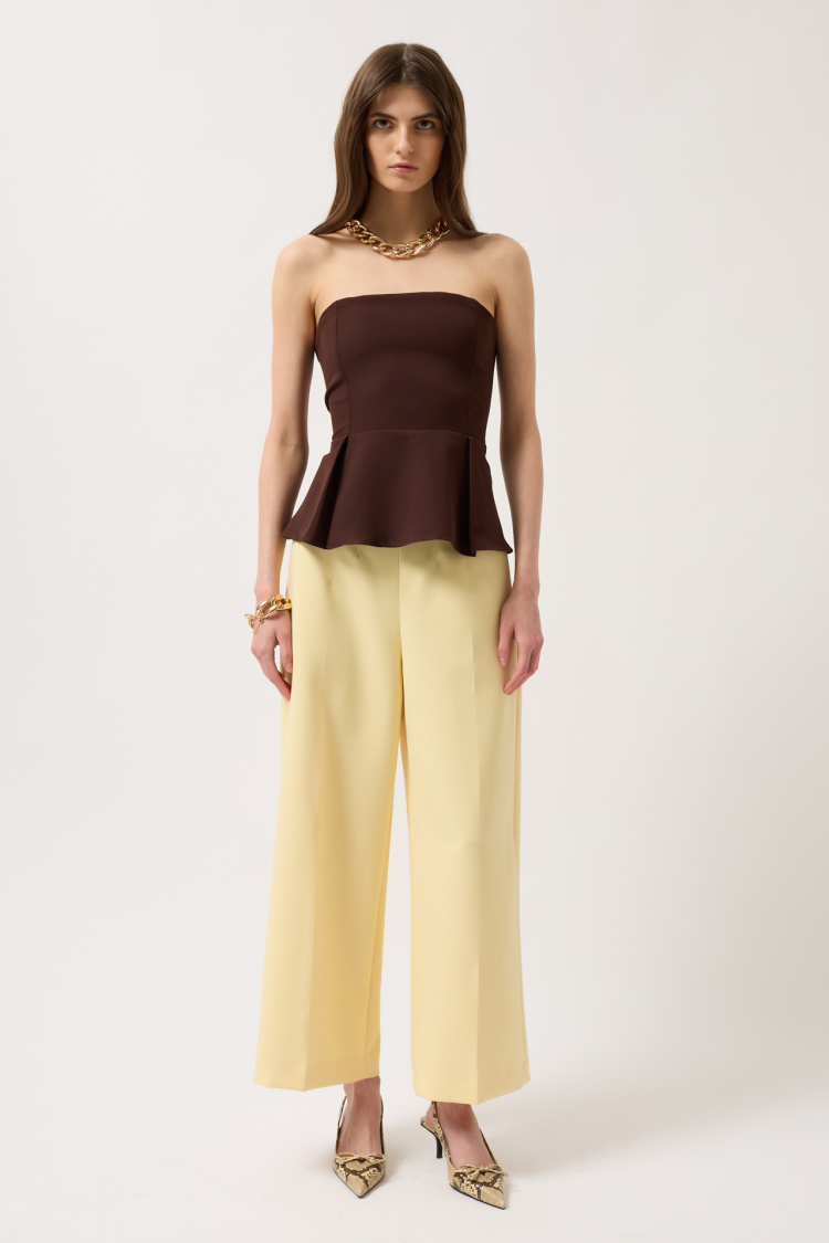 Pleated Strapless Blouse - Producer: Black Fashion - Wholesale Women Clothes - TheBS Women