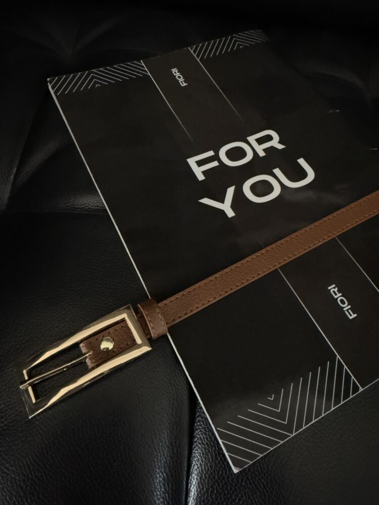 Thin Belt With Gold Buckle - Producer: Fiori - Wholesale Women Clothes - TheBS Women