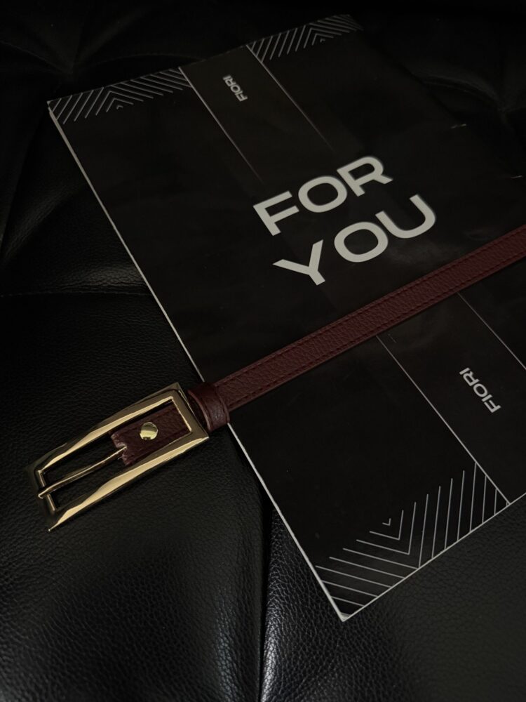 Thin Belt With Gold Buckle - Producer: Fiori - Wholesale Women Clothes - TheBS Women