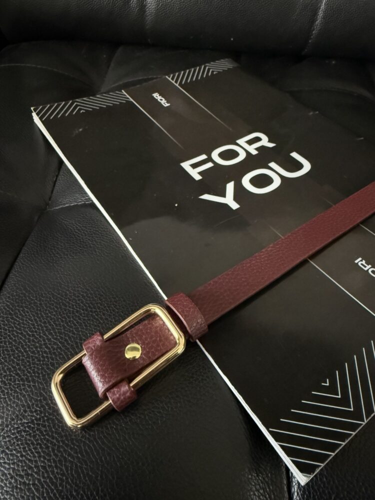 Women's Belt With Rectangle Buckle - Producer: Fiori - Wholesale Women Clothes - TheBS Women