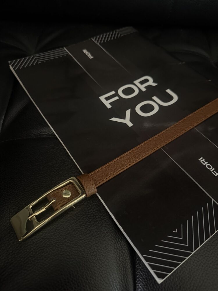Thin Belt With Gold Buckle - Producer: Fiori - Wholesale Women Clothes - TheBS Women