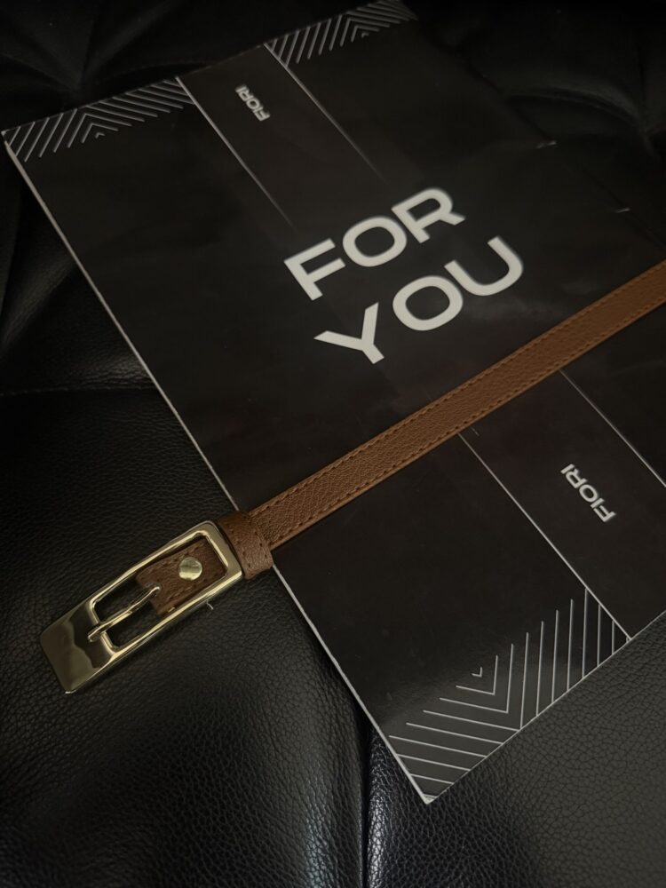 Thin Belt With Gold Buckle - Producer: Fiori - Wholesale Women Clothes - TheBS Women