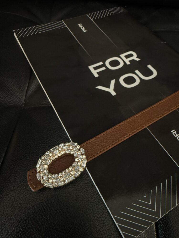 Round Stone Buckle Women's Belt - Producer: Fiori - Wholesale Women Clothes - TheBS Women