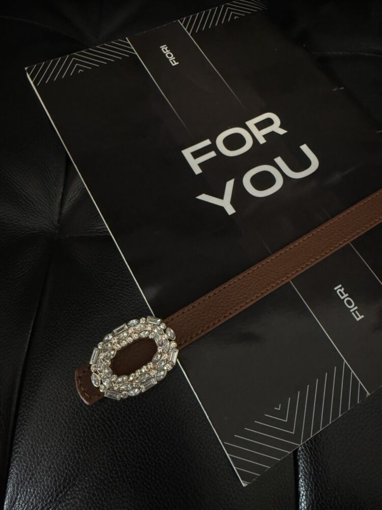 Round Stone Buckle Women's Belt - Producer: Fiori - Wholesale Women Clothes - TheBS Women