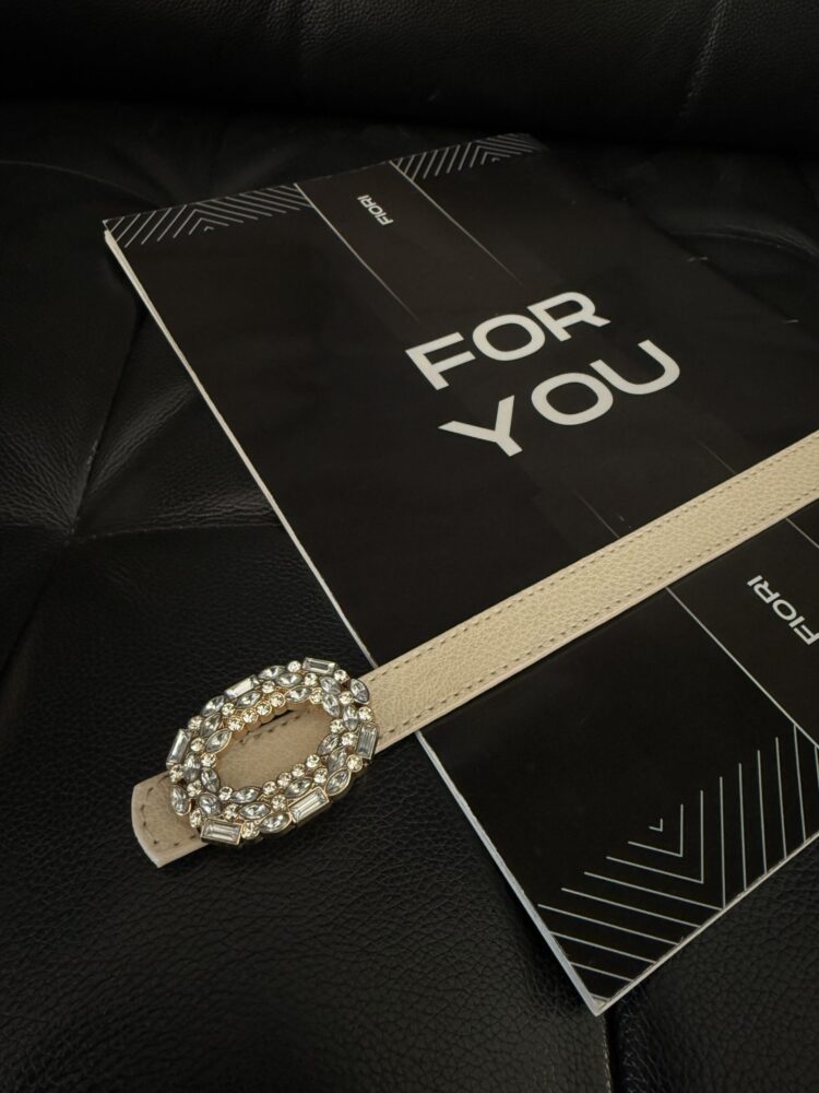Round Stone Buckle Women's Belt - Producer: Fiori - Wholesale Women Clothes - TheBS Women