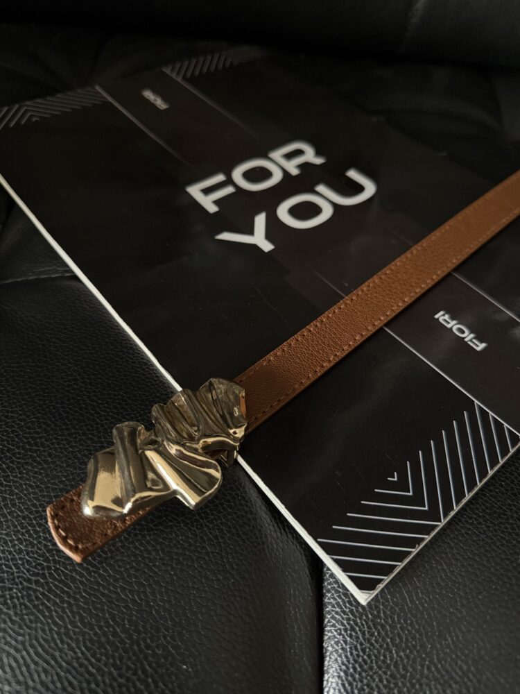 Women's Belt With Design Buckle - Producer: Fiori - Wholesale Women Clothes - TheBS Women