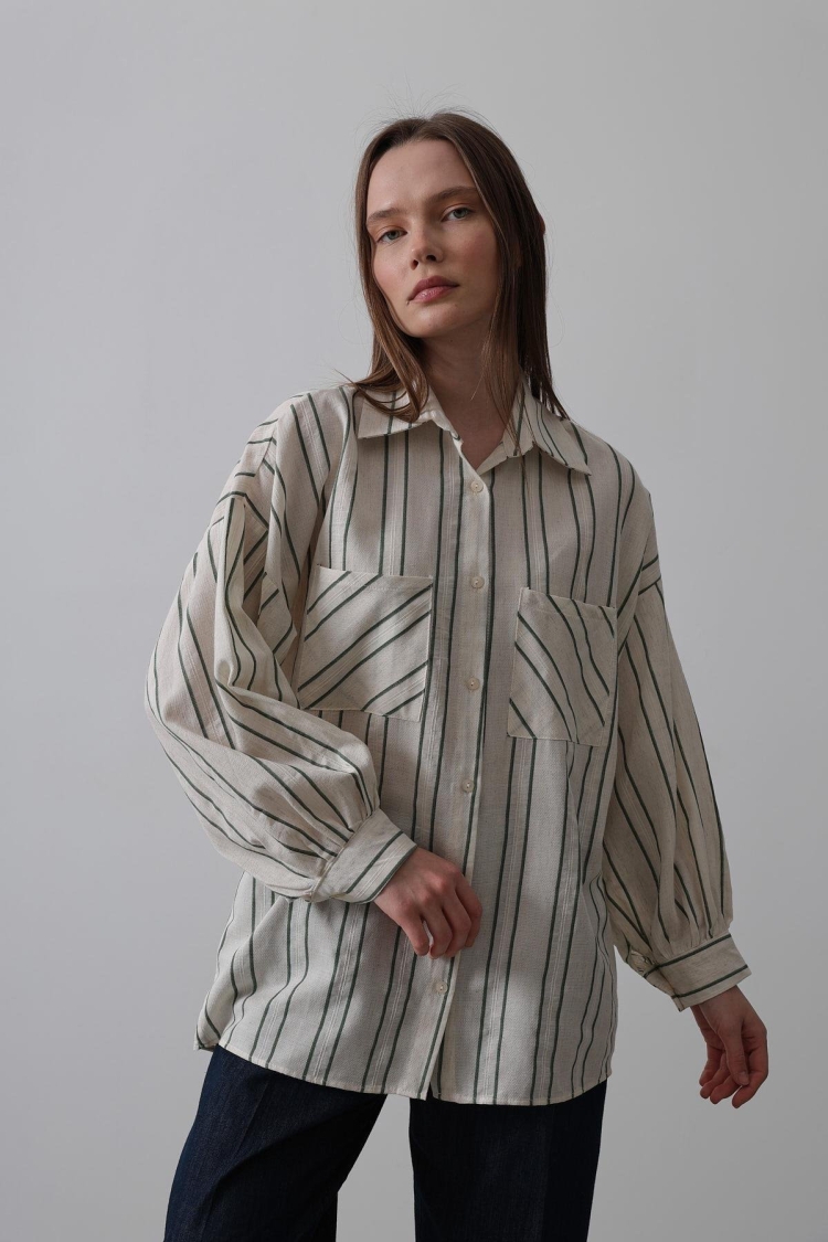 Shirt - -green - Producer: Reyon - Wholesale Women Clothes - TheBS Women