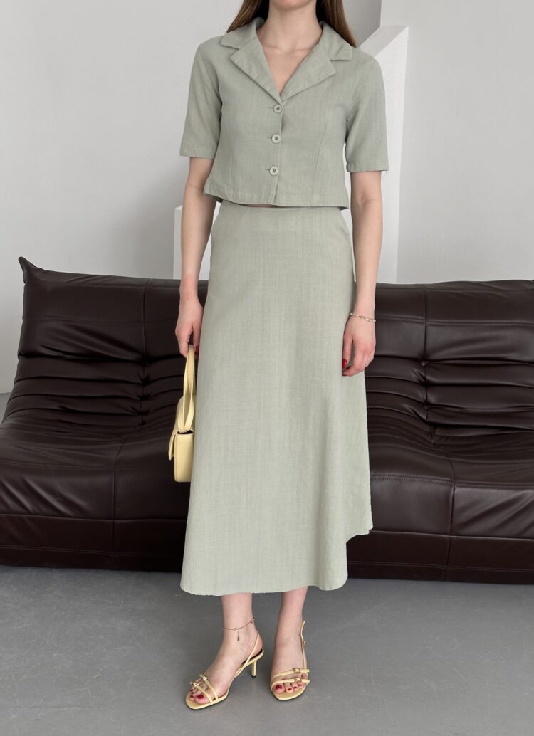 Half Sleeve Skirt Suit - Producer: My Fashion - Wholesale Women Clothes - TheBS Women