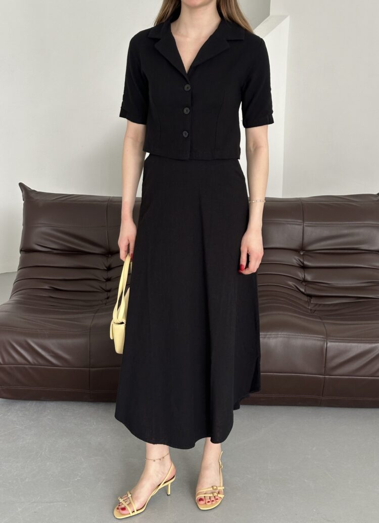 Half Sleeve Skirt Suit - Producer: My Fashion - Wholesale Women Clothes - TheBS Women