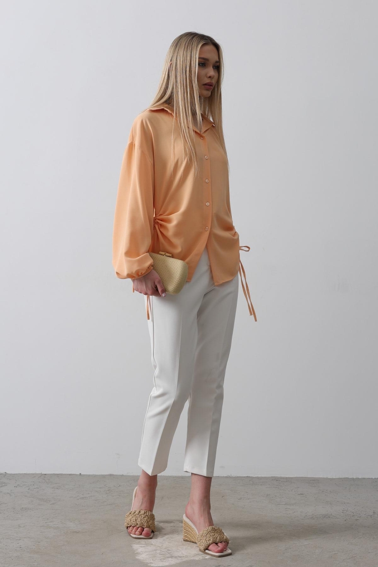 Biye Detailed Aerobin Shirt - Producer: Reyon - Wholesale Women Clothes - TheBS Women