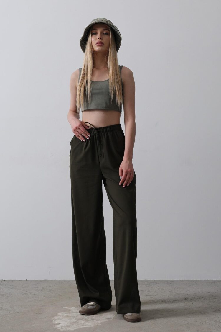 Wide Leg Pants With Elastic Waist - Producer: Reyon - Wholesale Women Clothes - TheBS Women