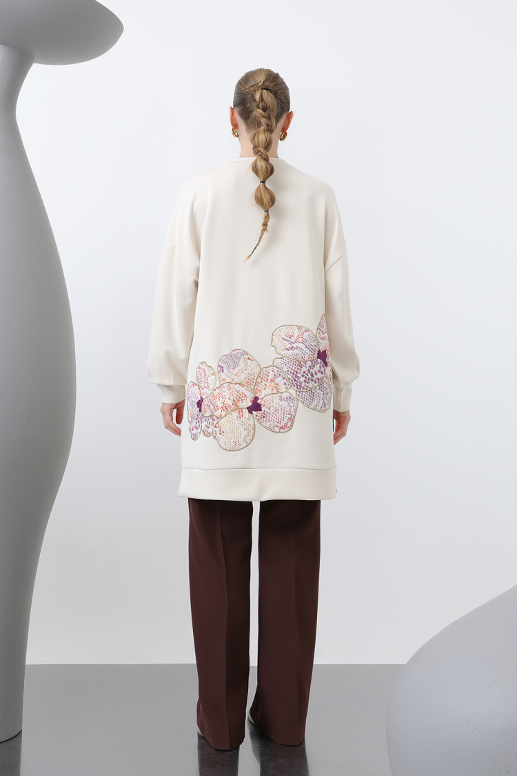 Front And Back Embroidery Detailed Garnished Tunic - Producer: Puane - Wholesale Women Clothes - TheBS Women