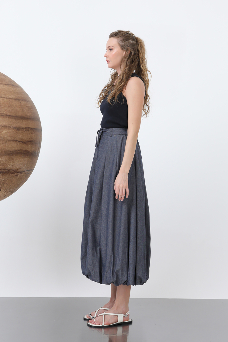 Denim Balloon Skirt - Brand: SOUL - Women & Kids, Baby Clothes Wholesale - TheBS Women