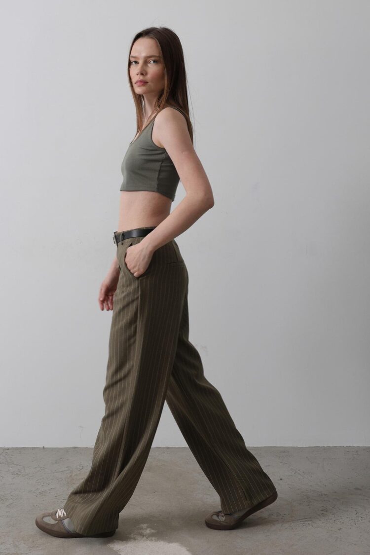 Palazzo Pants With Belt - -white - Producer: Reyon - Wholesale Women Clothes - TheBS Women