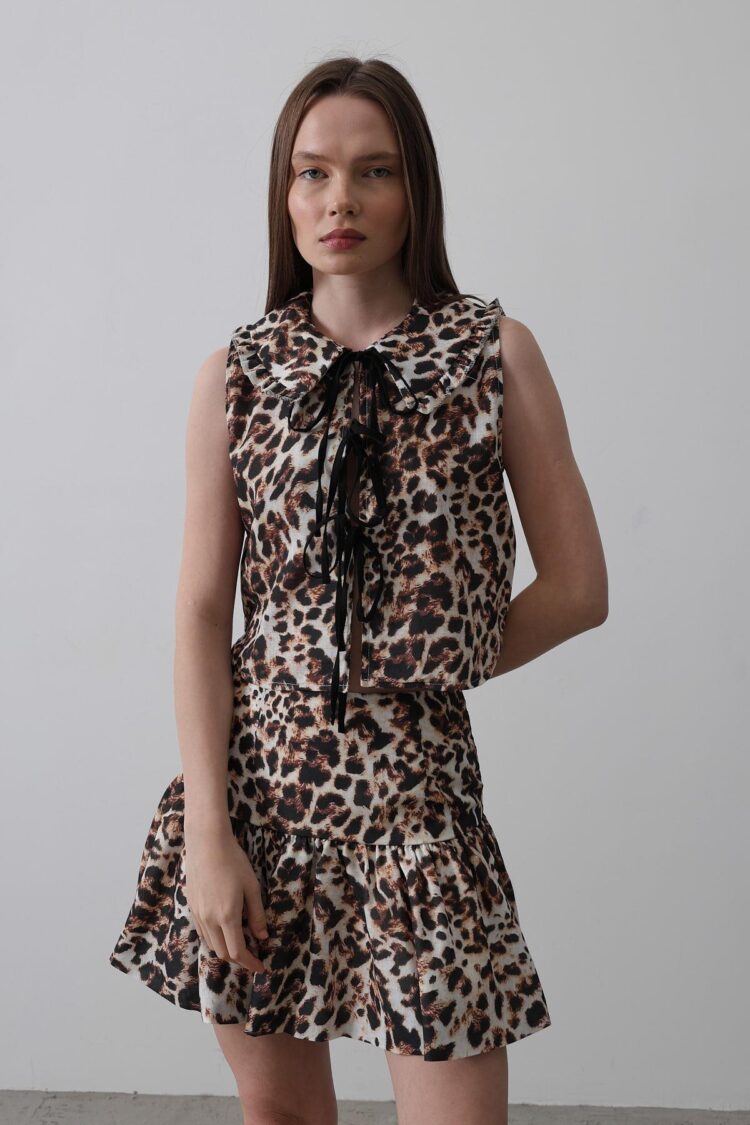 Bow Detailed Blouse - Multicolor - Producer: Reyon - Wholesale Women Clothes - TheBS Women