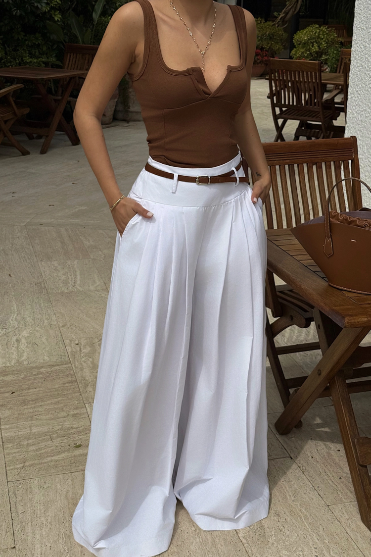 White Marjoram Pants - Producer: EYYO ATELIER - Wholesale Women Clothes - TheBS Women
