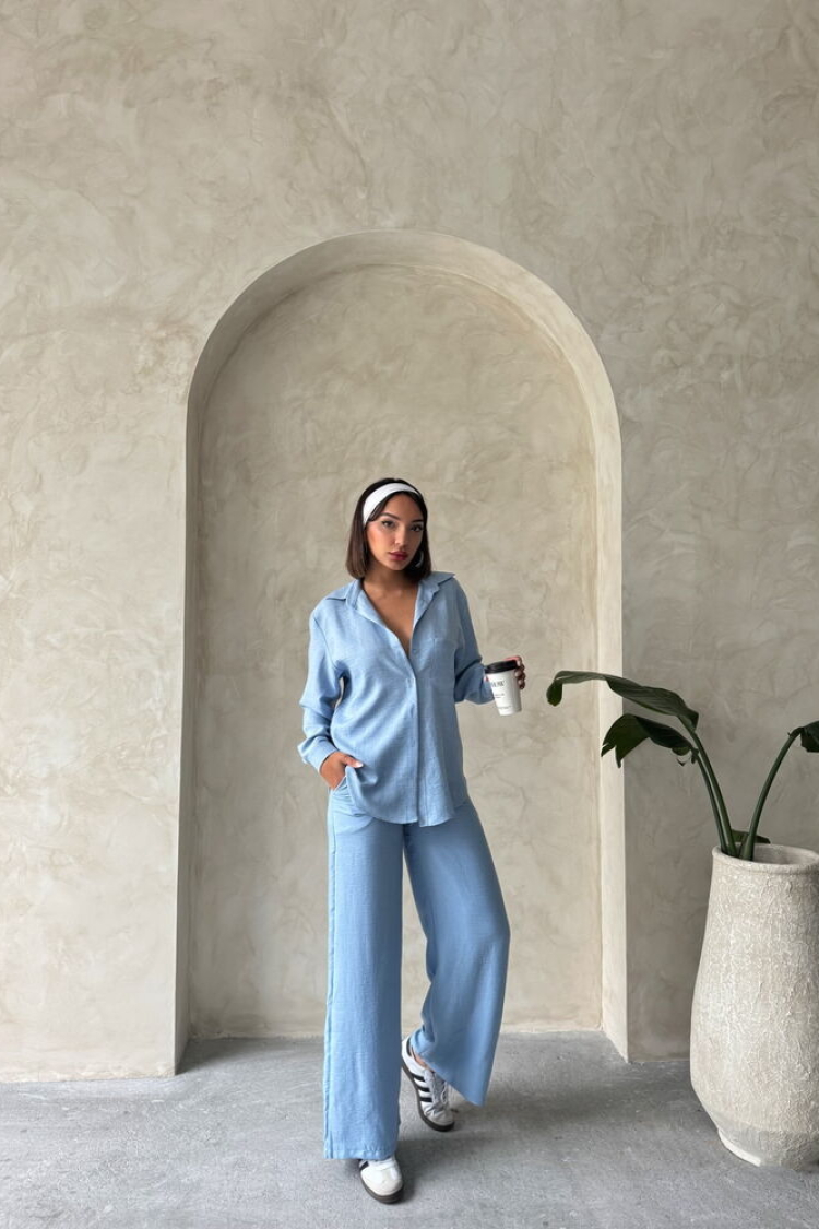Linen Trousers - Producer: Topshow - Wholesale Women Clothes - TheBS Women