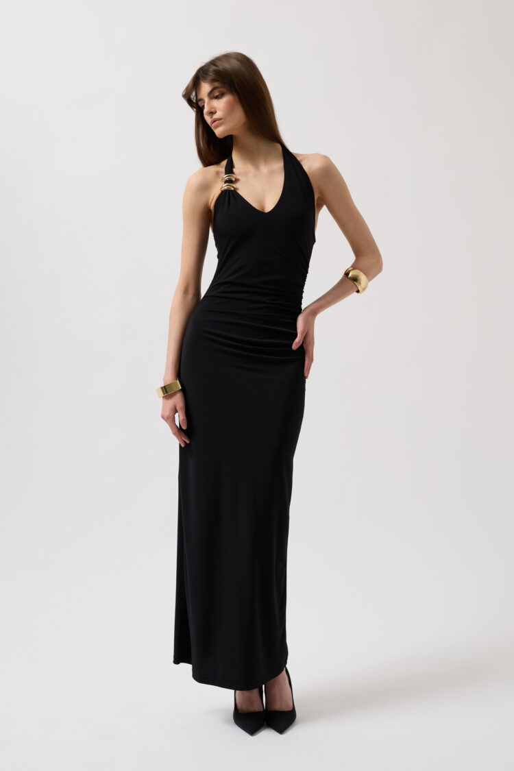 Accessory Detail Maxi Dress - Producer: Black Fashion - Wholesale Women Clothes - TheBS Women