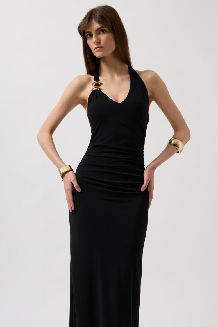 Accessory Detail Maxi Dress - Producer: Black Fashion - Wholesale Women Clothes - TheBS Women