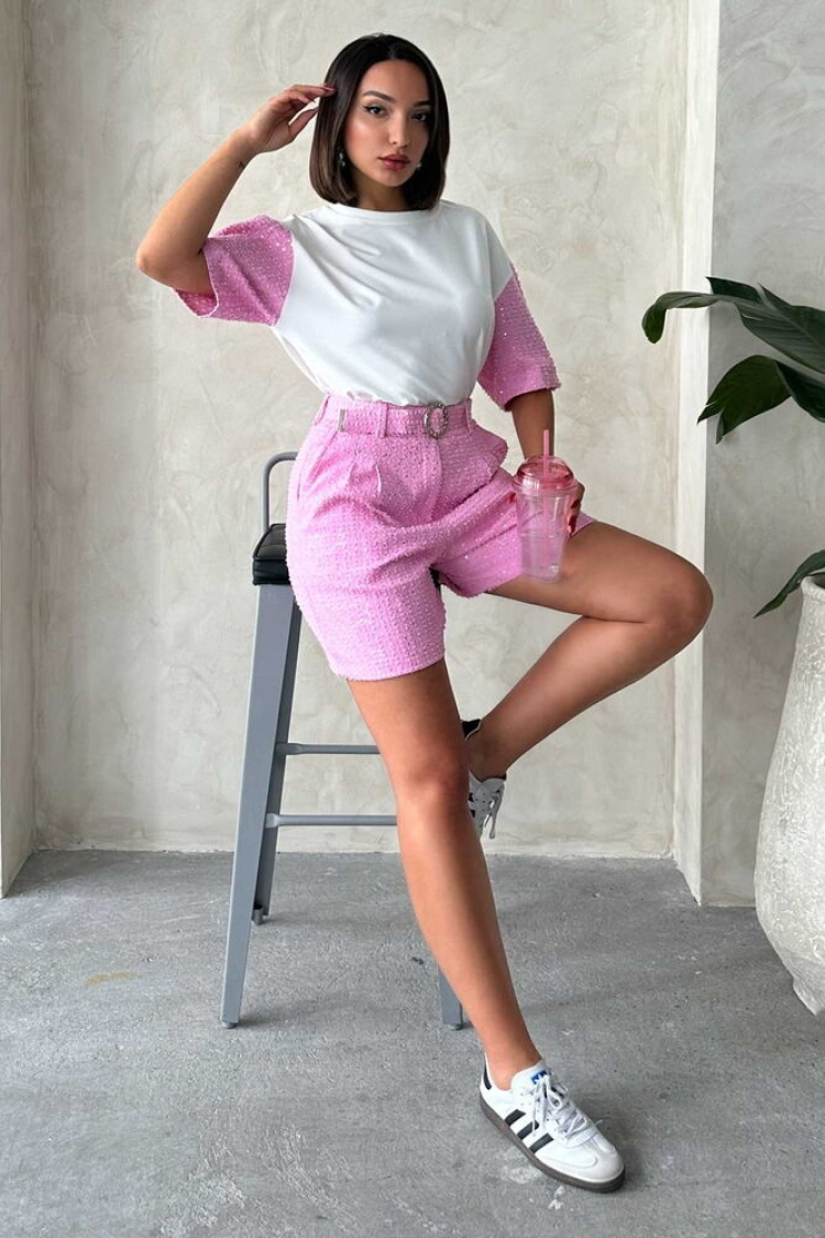 Sequin Denim Shorts - Brand: Topshow - Women & Kids, Baby Clothes Wholesale - TheBS Women