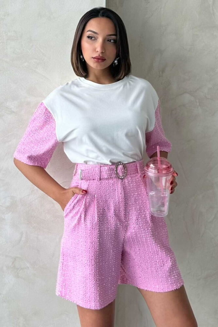 Sleeve Detailed T-Shirt - Brand: Topshow - Women & Kids, Baby Clothes Wholesale - TheBS Women
