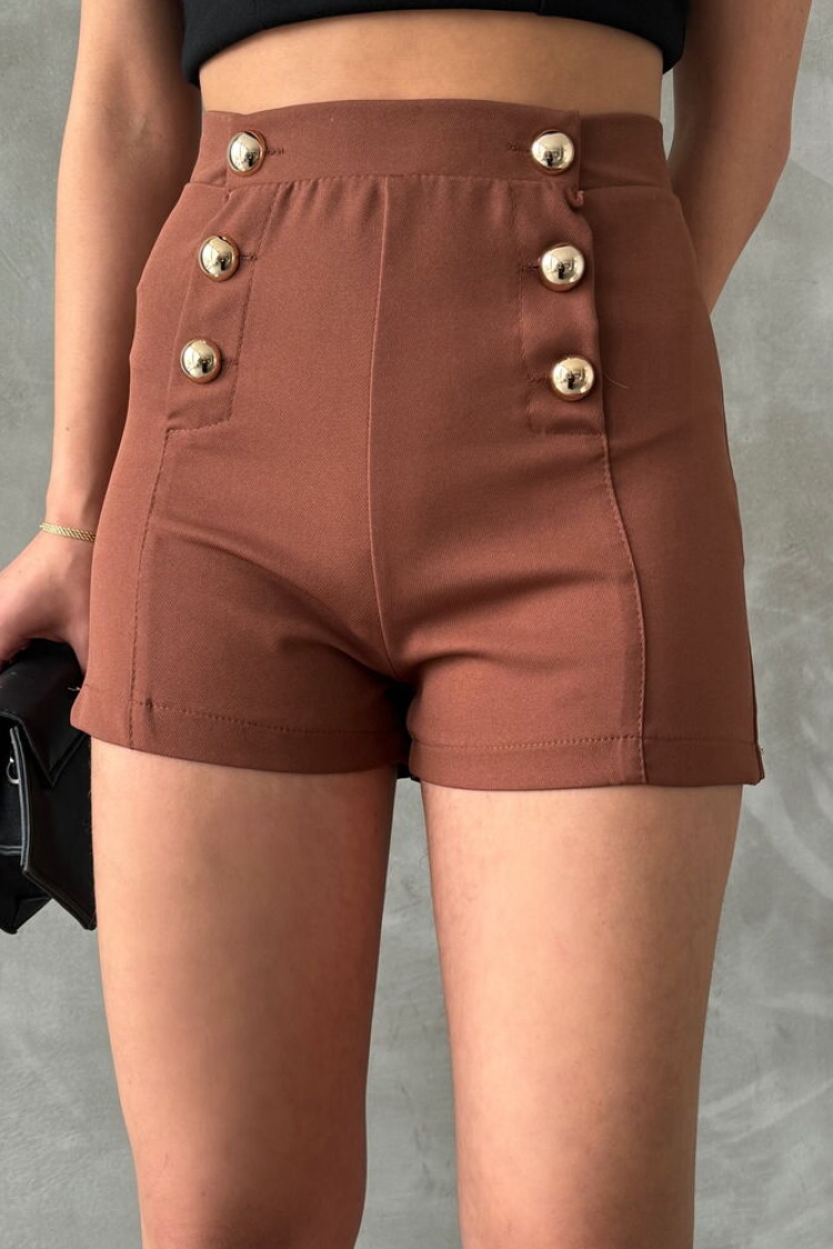 Ornamental Buttoned Shorts - Producer: Topshow - Wholesale Women Clothes - TheBS Women