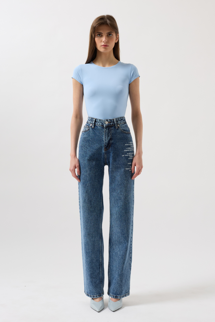 Printed Low Waist Jean - Producer: Black Fashion - Wholesale Women Clothes - TheBS Women