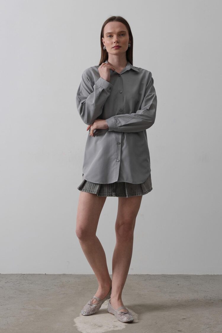 Long Sleeve Shirt - Producer: Reyon - Wholesale Women Clothes - TheBS Women
