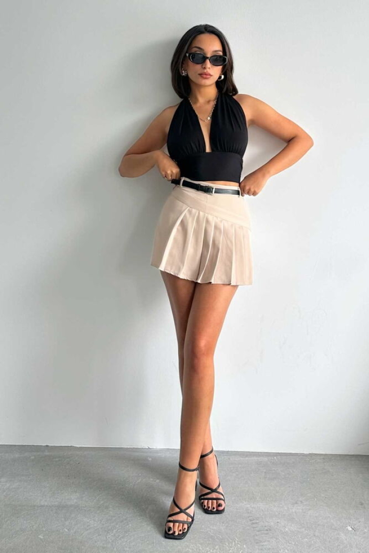 OutdoorPleated Woven Wholesale Shorts Wholesale Skirt - Producer: Topshow - Wholesale Women Clothes - TheBS Women