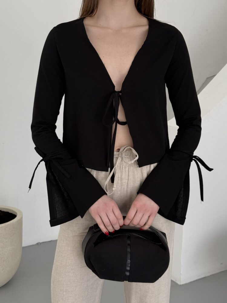 Linen Tie Shirt - Producer: My Fashion - Wholesale Women Clothes - TheBS Women