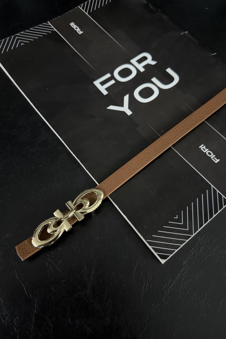 Women's Belt With Design Buckle - Producer: Fiori - Wholesale Women Clothes - TheBS Women