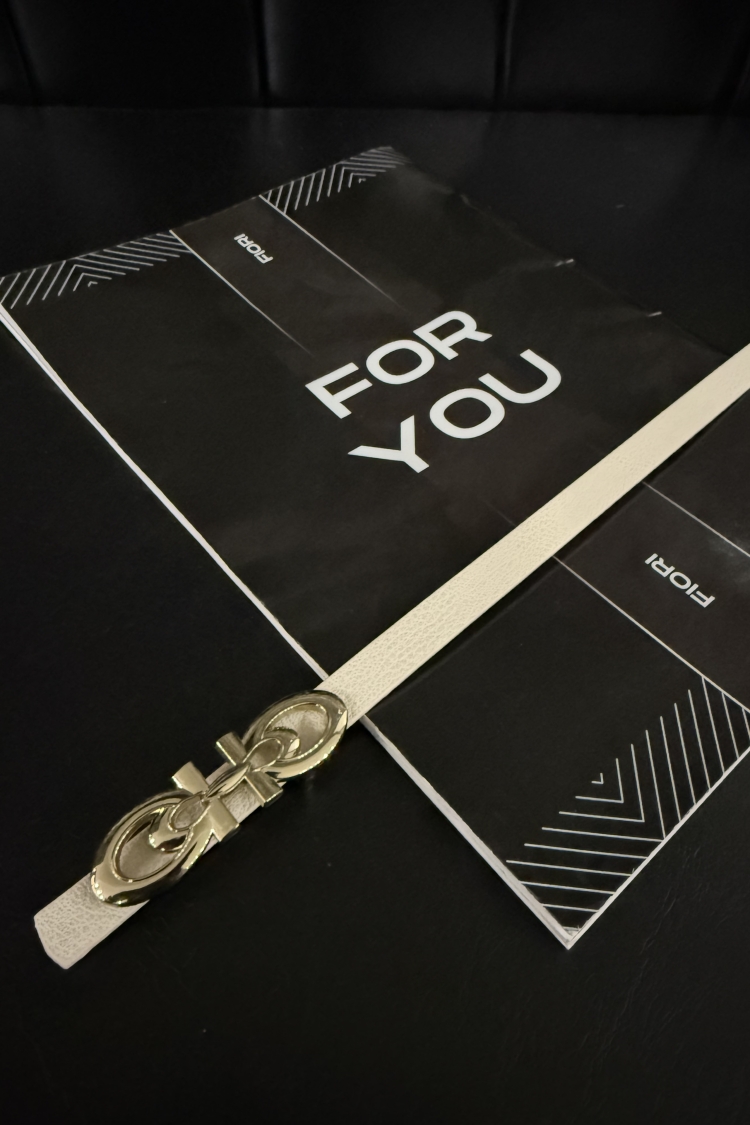 Women's Belt With Design Buckle - Producer: Fiori - Wholesale Women Clothes - TheBS Women