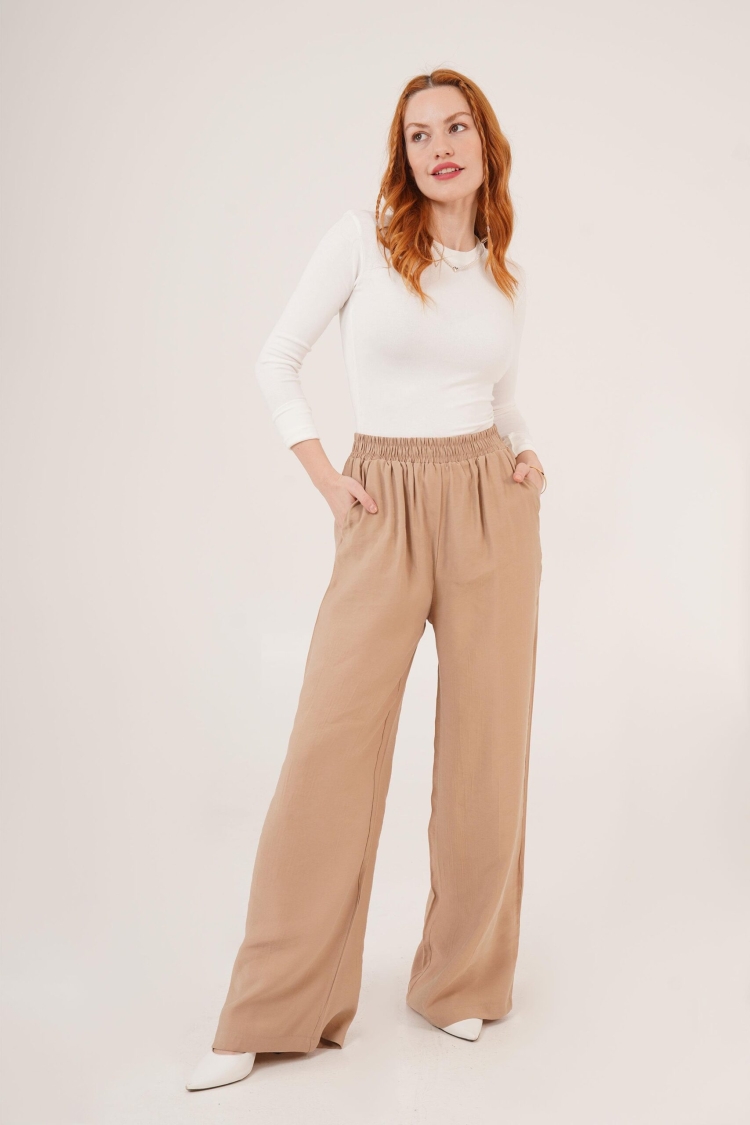 Wholesale Pants With Elastic Waist Double Pockets - Brand: Lustrin - Women & Kids, Baby Clothes Wholesale - TheBS Women