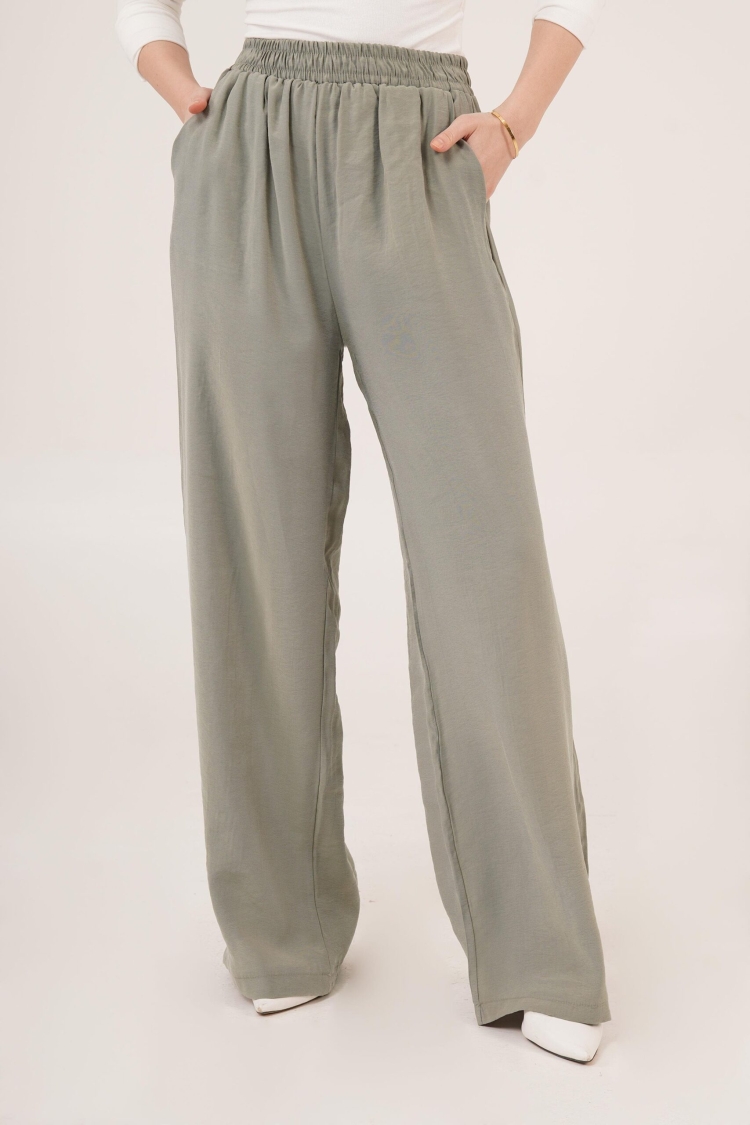 Wholesale Pants With Elastic Waist Double Pockets - Brand: Lustrin - Women & Kids, Baby Clothes Wholesale - TheBS Women
