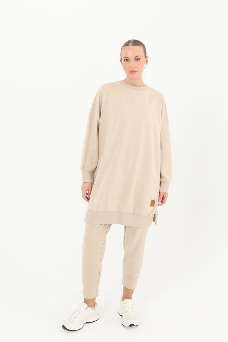 Women's Basic Tunic - Beige - Brand: SOUL - Women & Kids, Baby Clothes Wholesale - TheBS Women