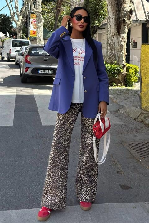 Gold Buttoned Blazer Jacket - Producer: Sobe Istanbul - Wholesale Women Clothes - TheBS Women