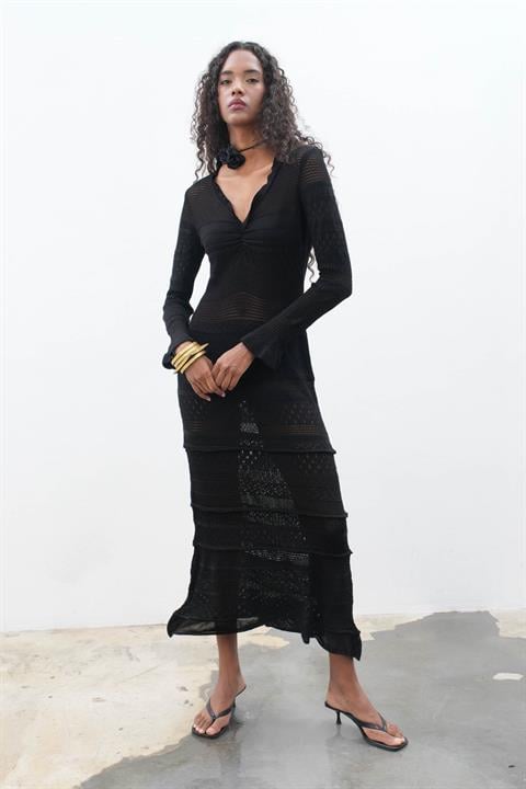 Long Knit Dress - Producer: Sobe Istanbul - Wholesale Women Clothes - TheBS Women