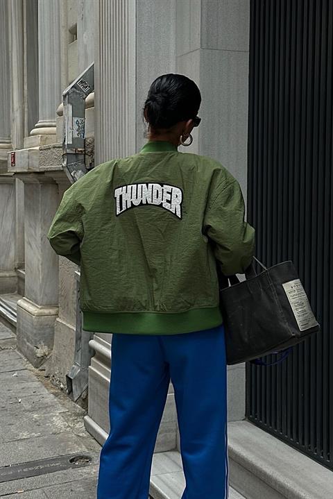 Back Printed Bomber Jacket - Producer: Sobe Istanbul - Wholesale Women Clothes - TheBS Women