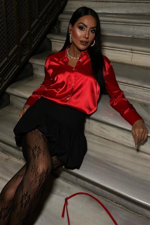 Premium Satin Shirt - Producer: Sobe Istanbul - Wholesale Women Clothes - TheBS Women