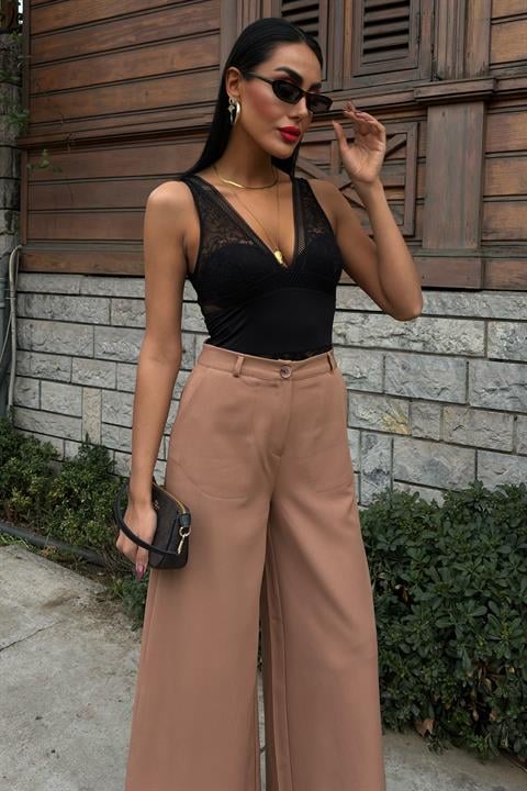 Wide Leg Palazzo Trousers - Producer: Sobe Istanbul - Wholesale Women Clothes - TheBS Women