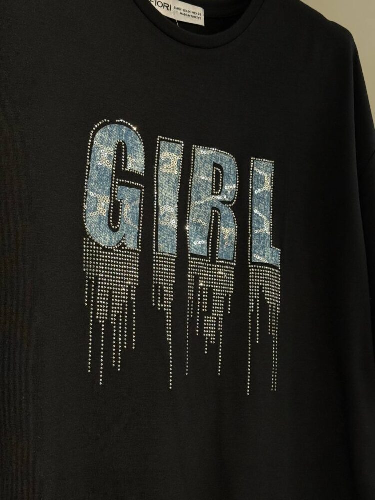 Letter Printed Tshirt - Producer: Fiori - Wholesale Women Clothes - TheBS Women