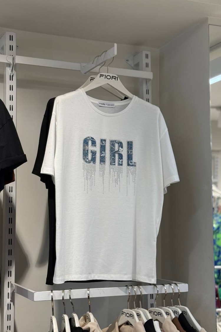 Letter Printed Tshirt - Brand: Fiori - Women & Kids, Baby Clothes Wholesale - TheBS Women