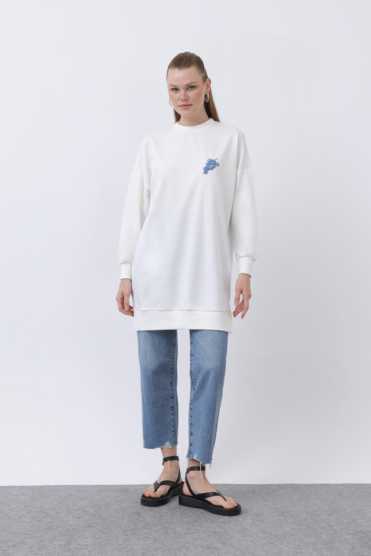 Women's Front Grape Back Fruity Embroidered Tunic - Producer: Puane - Wholesale Women Clothes - TheBS Women