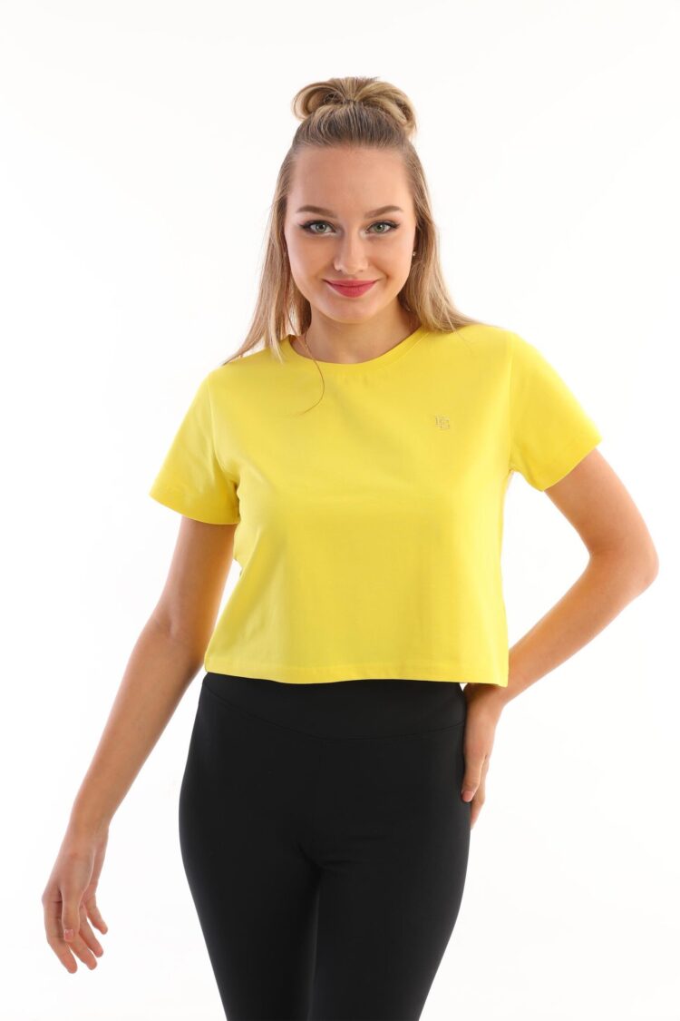 EdelleCrew Neck Crop Women's T-Shirt - Producer: EDELLE - Wholesale Women Clothes - TheBS Women